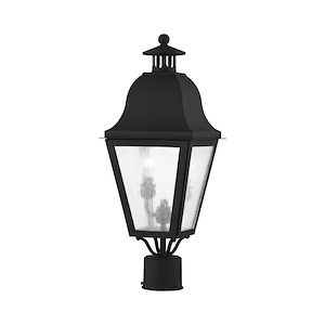 Amwell - 2 Light Outdoor Post Top Lantern in Farmhouse Style - 8.5 Inches wide by 21 Inches high - 189846