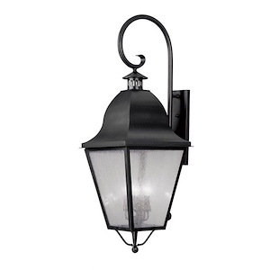 Amwell - 4 Light Outdoor Wall Lantern in Farmhouse Style - 13.5 Inches wide by 36 Inches high - 374486