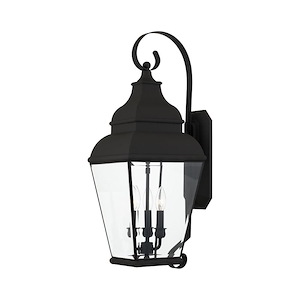 Exeter - 3 Light Outdoor Wall Lantern in Farmhouse Style - 10 Inches wide by 28 Inches high - 189829
