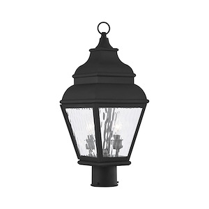 Exeter - 2 Light Outdoor Post Top Lantern in Farmhouse Style - 8 Inches wide by 20.5 Inches high - 1029716