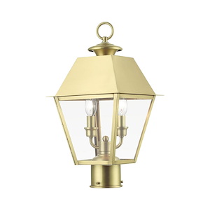 Wentworth - 2 Light Medium Outdoor Post Top Lantern In Classic Style-17.5 Inches Tall and 9 Inches Wide - 1219865