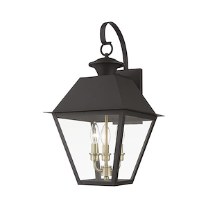 Wentworth - 3 Light Large Outdoor Wall Lantern In Classic Style-22 Inches Tall and 12 Inches Wide - 1219805