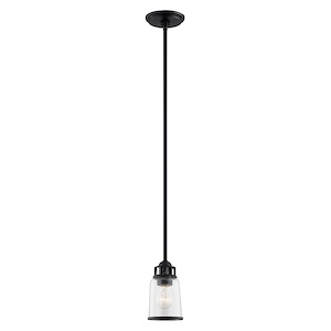Lawrenceville - 1 Light Mini Pendant in Coastal Style - 5 Inches wide by 15 Inches high - 614524