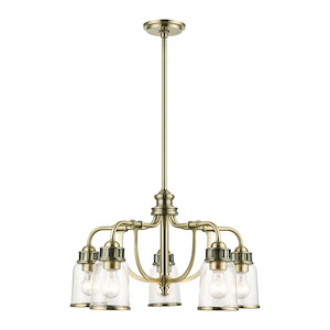 Lawrenceville - 5 Light Dinette Chandelier in Coastal Style - 24 Inches wide by 21.25 Inches high - 614523