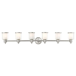 Middlebush - 6 Light Bath Vanity in New Traditional Style - 55 Inches wide by 9 Inches high - 1012174