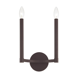 Alpine - 2 Light ADA Wall Sconce in Modern Style - 8.75 Inches wide by 15 Inches high - 476882