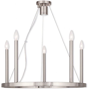 Alpine - Six Light Chandelier in Modern Style - 24 Inches wide by 25 Inches high - 476879