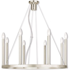 Alpine - Nine Light Chandelier in Modern Style - 28 Inches wide by 25 Inches high - 476878