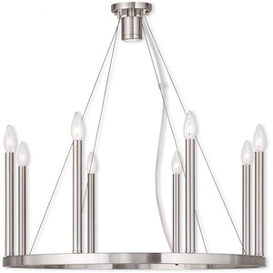 Alpine - Eight Light Chandelier in Modern Style - 28 Inches wide by 25 Inches high - 522689