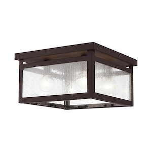 Milford - 4 Light Flush Mount in Farmhouse Style - 11 Inches wide by 6 Inches high - 374606