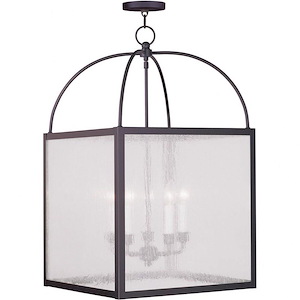 Milford - 5 Light Hanging Lantern in Farmhouse Style - 17.5 Inches wide by 17.5 Inches high - 374604