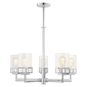 Harding - 5 Light Chandelier in Modern Style - 25 Inches wide by 28.5 Inches high - 614588