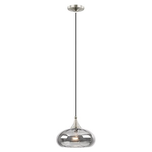 Art Glass - 1 Light Mini Pendant in Coastal Style - 10.5 Inches wide by 10.5 Inches high - 1029822
