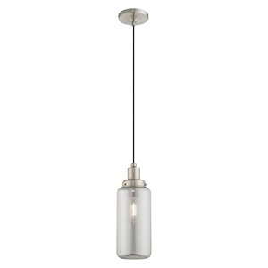 Art Glass - 1 Light Mini Pendant in Coastal Style - 5 Inches wide by 15.5 Inches high - 735739