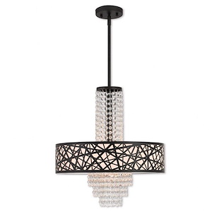 Art Glass - 1 Light Mini Pendant in Coastal Style - 8.25 Inches wide by 10 Inches high - 831692