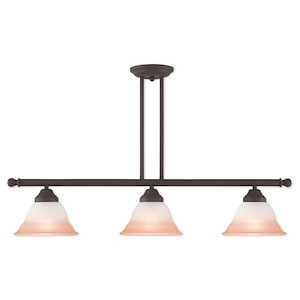 Wynnewood - Two Linear Chandelier in Traditional Style - 7.5 Inches wide by 22 Inches high - 522786