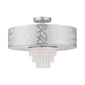 Allendale - 4 Light Semi-Flush Mount in Contemporary Style - 18 Inches wide by 13.25 Inches high - 614581