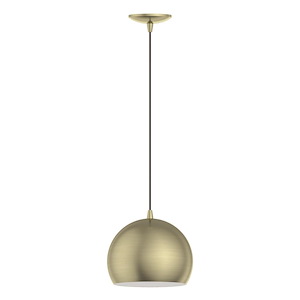 Piedmont - 1 Light Pendant In Transitional Style-15 Inches Tall and 10 Inches Wide - 1094683