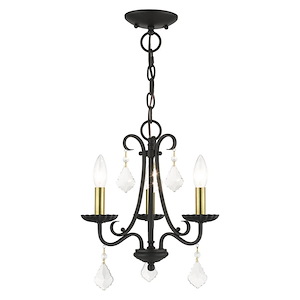 Daphne - 3 Light Mini Chandelier-14.88 Inches Tall and 13.88 Inches Wide - 1292374
