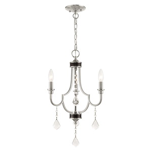 Glendale - 3 Light Mini Chandelier in New Traditional Style - 14 Inches wide by 22.25 Inches high - 522773