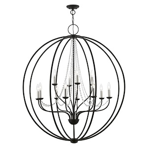 Arabella - 12 Light Grande Foyer Chandelier In Shabby Chic Style-45.63 Inches Tall and 40 Inches Wide - 1219857