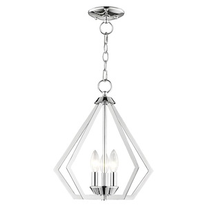 Prism - 3 Light Convertible Mini Chandelier in Contemporary Style - 14 Inches wide by 14 Inches high - 540095