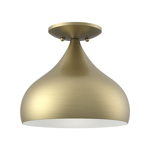 Amador - 1 Light Semi-Flush Mount In Transitional Style-7.75 Inches Tall and 10 Inches Wide - 1094653
