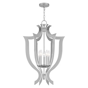 Aldrich - 5 Light Lantern Chandelier in Contemporary Style - 20.5 Inches wide by 31.5 Inches high - 614571