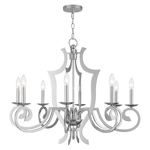 Aldrich - 8 Light Chandelier in Contemporary Style - 32.5 Inches wide by 27.5 Inches high - 614570