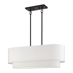 Manorwood - 3 Light Medium Linear Chandelier-19.5 Inches Tall and 10 Inches Wide - 1337528