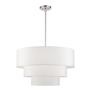 Manorwood - 5 Light Medium Pendant-27 Inches Tall and 28 Inches Wide - 1337529