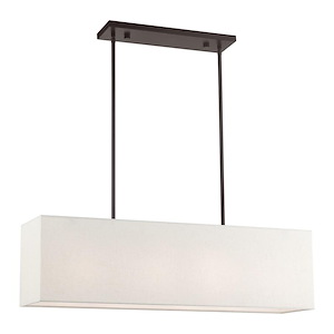 Summit - 4 Light Linear Chandelier In Transitional Style-17.5 Inches Tall and 8.5 Inches Wide - 614550