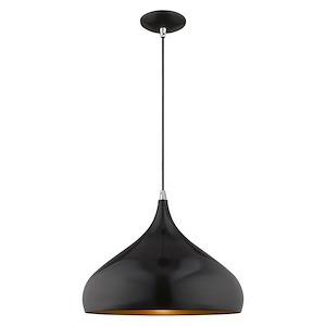 Metal Shade - 1 Light Mini Pendant in Coastal Style - 15.75 Inches wide by 17 Inches high - 831816