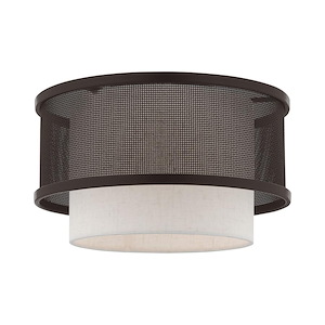 Braddock - 1 Light Flush Mount in Industrial Style - 12 Inches wide by 7.5 Inches high - 735787