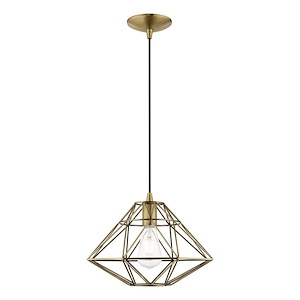 Paxten - One Light Mini Pendant in Contemporary Style - 13.5 Inches wide by 13 Inches high - 831777