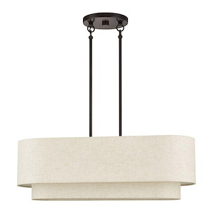 Manorwood - 3 Light Medium Linear Chandelier-19.5 Inch Tall and 10 Inch Wide - 1391671