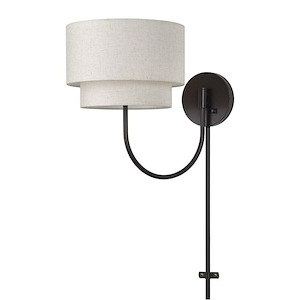 Manorwood - 1 Light Swing Arm Wall Sconce-15.5 Inch Tall and 12 Inch Wide - 1391677