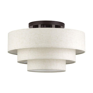 Manorwood - 4 Light Extra Large Semi-Flush Mount-13 Inch Tall and 21 Inch Wide - 1391683