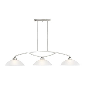 Somerset - 3 Light Billiard/Island in Traditional Style - 13 Inches wide by 11.25 Inches high - 415070
