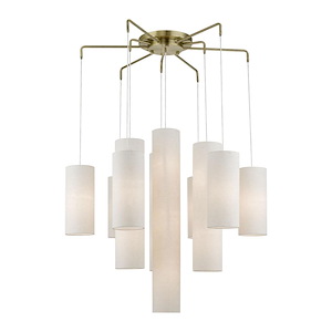 Strathmore - 15 Light Foyer Chandelier In Contemporary Style-43 Inches Tall and 44.5 Inches Wide - 1220015