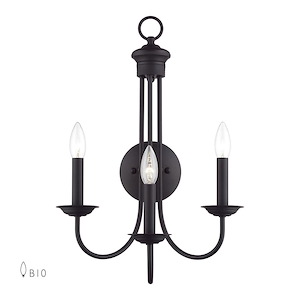 Estate - 3 Light Wall Sconce-20.75 Inches Tall and 14 Inches Wide - 1337533