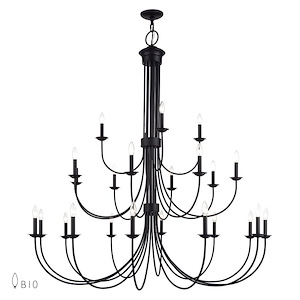 Estate - 24 Light Grande Foyer Chandelier-62 Inches Tall and 60 Inches Wide - 1337535