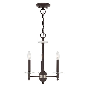 Bennington - 3 Light Mini Chandelier - 14 Inches wide by 17.5 Inches high - 831714