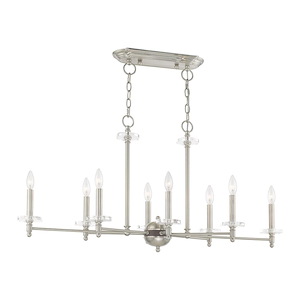 Bennington - 8 Light Linear Chandelier - 14 Inches wide by 19.75 Inches high - 831711