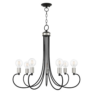 Bari - 7 Light Chandelier in New Traditional Style - 30 Inches wide by 27.75 Inches high - 939446