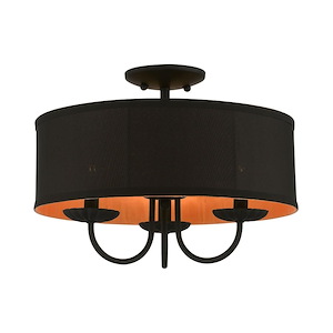 Winchester - 3 Light Semi-Flush Mount In Transitional Style-12 Inches Tall and 16 Inches Wide - 1094697