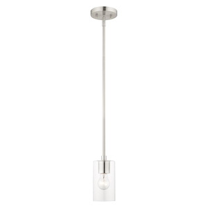 Zurich - 1 Light Pendant in Modern Style - 5 Inches wide by 16.25 Inches high - 939609
