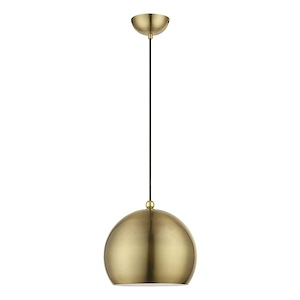 Stockton - 1 Light Globe Pendant In Industrial Style-17.5 Inches Tall and 11.75 Inches Wide - 1219933