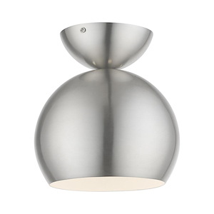 Stockton - 1 Light Globe Semi-Flush Mount In Industrial Style-8.63 Inches Tall and 8 Inches Wide - 1219878
