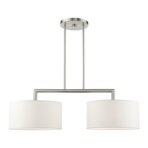 Meridian - 2 Light Large Linear Chandelier-18 Inch Tall and 14 Inch Wide - 1012152